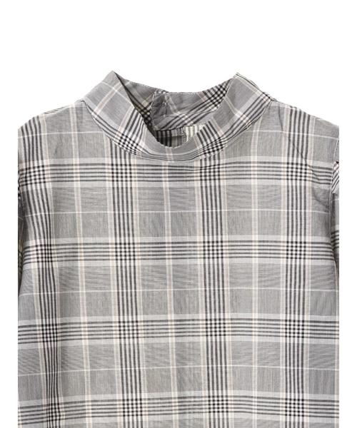 AMERICAN HOLIC（アメリカンホリック）の「・ハイネック7分袖ブラウス（シャツ/ブラウス・レディース・チェック/キャメル/その他5/オフホワイト・FREE）」の15枚目の写真