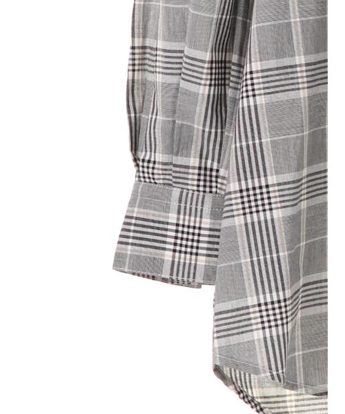 AMERICAN HOLIC（アメリカンホリック）の「・ハイネック7分袖ブラウス（シャツ/ブラウス・レディース・チェック/キャメル/その他5/オフホワイト・FREE）」の16枚目の写真