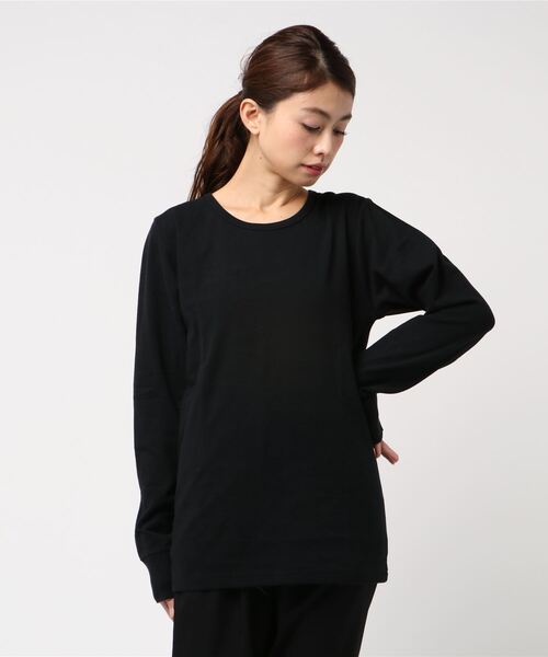 ARCHIVER(アーカイバ)の「【69】【it】【セレクト】Wフェイス クルーネックロンT(Tシャツ/カットソー・レディース・ホワイト/ブラック/グレー・MEDIUM/LARGE)」の3枚目の写真
