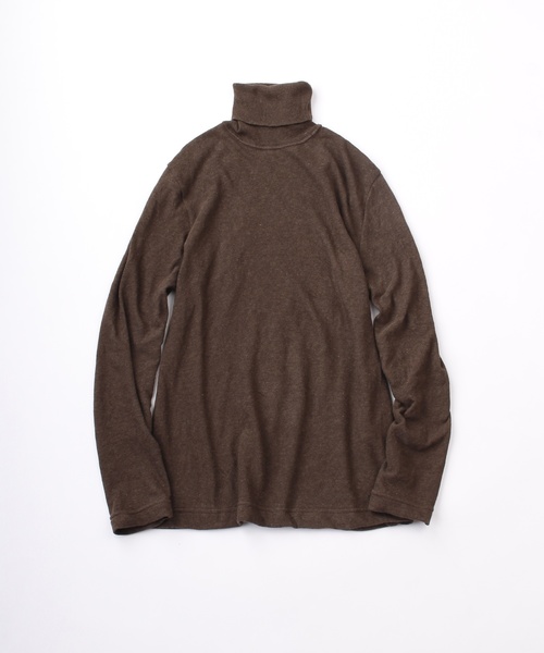 超ガーゼの丸編みタートルネックTシャツ 超ガーゼの丸編みタートルネックTシャツ