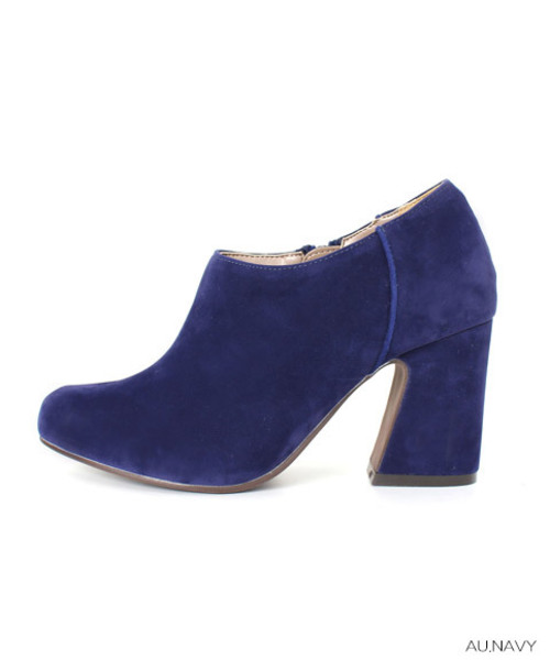 RANDA（ランダ）の「チャンキーヒールアンクルブーティ（ブーティ・レディース・ブラック/グレー/ベージュ/ネイビー・LL/L/M/S）」の5枚目の写真