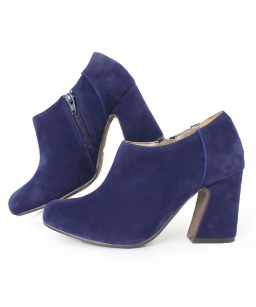 RANDA（ランダ）の「チャンキーヒールアンクルブーティ（ブーティ・レディース・ブラック/グレー/ベージュ/ネイビー・LL/L/M/S）」の9枚目の写真