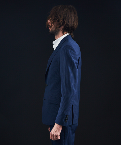 5351 POUR LES HOMMES（ゴーサンゴーイチプールオム）の「【セットアップ対応】トラベストストライプテーラードジャケット（テーラードジャケット・メンズ・ブルー・44/46/48/50）」の4枚目の写真