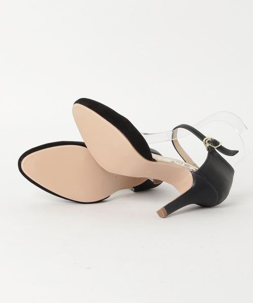 Miminy Piminy（ミミニー ピミニー）の「MiminyPiminy(ミミニー ピミニー) 素材コンビのセパレートパンプス（パンプス・レディース・ブラック/ベージュ/ホワイト系その他/パイソン・LL/S/M/L）」の6枚目の写真