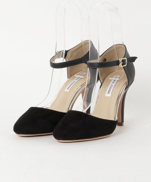 Miminy Piminy（ミミニー ピミニー）の「MiminyPiminy(ミミニー ピミニー) 素材コンビのセパレートパンプス（パンプス・レディース・ブラック/ベージュ/ホワイト系その他/パイソン・LL/S/M/L）」の8枚目の写真