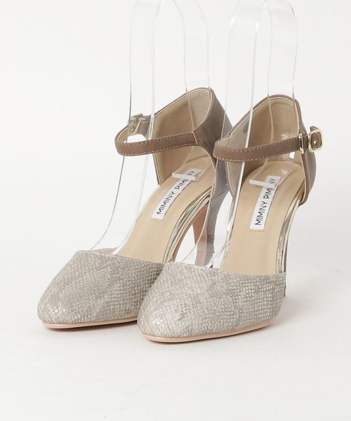 Miminy Piminy（ミミニー ピミニー）の「MiminyPiminy(ミミニー ピミニー) 素材コンビのセパレートパンプス（パンプス・レディース・ブラック/ベージュ/ホワイト系その他/パイソン・LL/S/M/L）」の10枚目の写真