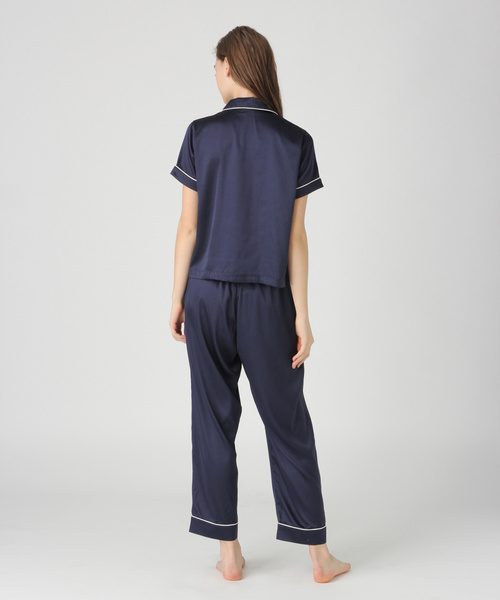 bijorie（ビジュリィ）の「サテンパジャマセット（ルームウェア/パジャマ・レディース・ネイビー/アイボリー/モカ・FREE）」の11枚目の写真