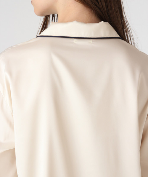 bijorie（ビジュリィ）の「サテンパジャマセット（ルームウェア/パジャマ・レディース・ネイビー/アイボリー/モカ・FREE）」の17枚目の写真