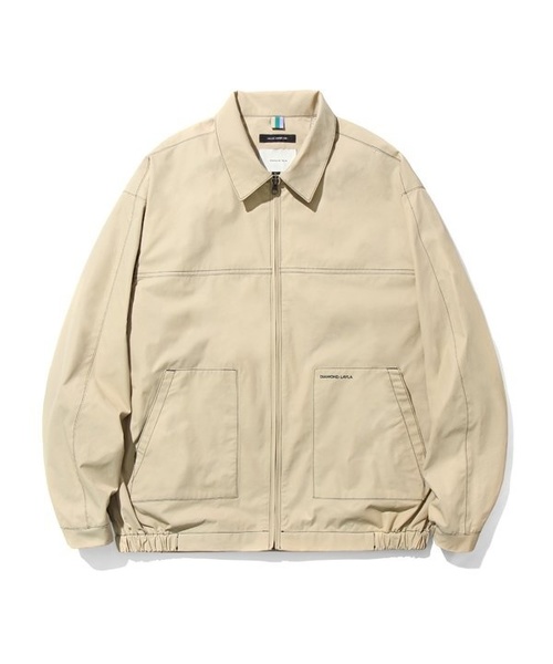 Diamond Layla(ダイアモンドレイラ)の「【Diamond Layla】エバーラスティングラブ ステッチ ジップアップ コーチ ジャケット EJ1(ダウンジャケット/コート)」|ベージュ