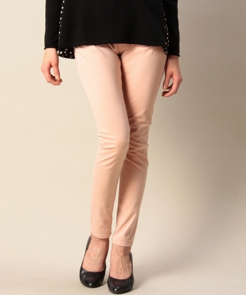 BEAUTY&YOUTH UNITED ARROWS（ビューティーアンドユースユナイテッドアローズ）の「BYBC コットンサテンスキニー ◆（その他パンツ・レディース・ライトピンク/オフホワイト/ブラック・LARGE/MEDIUM/SMALL）」の3枚目の写真