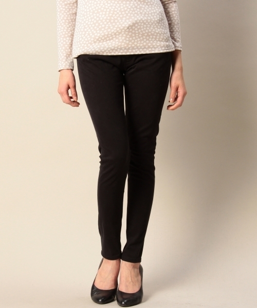 BEAUTY&YOUTH UNITED ARROWS（ビューティーアンドユースユナイテッドアローズ）の「BYBC コットンサテンスキニー ◆（その他パンツ・レディース・ライトピンク/オフホワイト/ブラック・LARGE/MEDIUM/SMALL）」の2枚目の写真