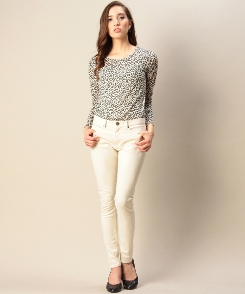 BEAUTY&YOUTH UNITED ARROWS（ビューティーアンドユースユナイテッドアローズ）の「BYBC コットンサテンスキニー ◆（その他パンツ・レディース・ライトピンク/オフホワイト/ブラック・LARGE/MEDIUM/SMALL）」の13枚目の写真