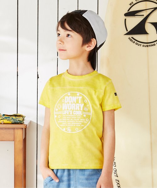 BREEZE（ブリーズ）の「/ロゴ加工Tシャツ（Tシャツ/カットソー・キッズ・ターコイズブルー/イエロー/チャコール・90/100/110/120/80/130/140）」の3枚目の写真