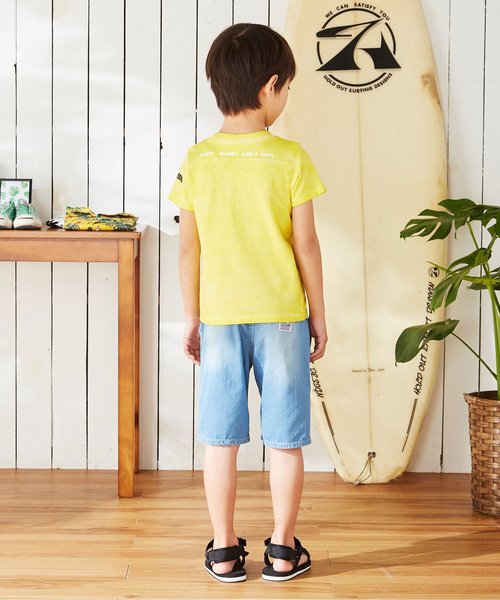 BREEZE（ブリーズ）の「/ロゴ加工Tシャツ（Tシャツ/カットソー・キッズ・ターコイズブルー/イエロー/チャコール・90/100/110/120/80/130/140）」の5枚目の写真
