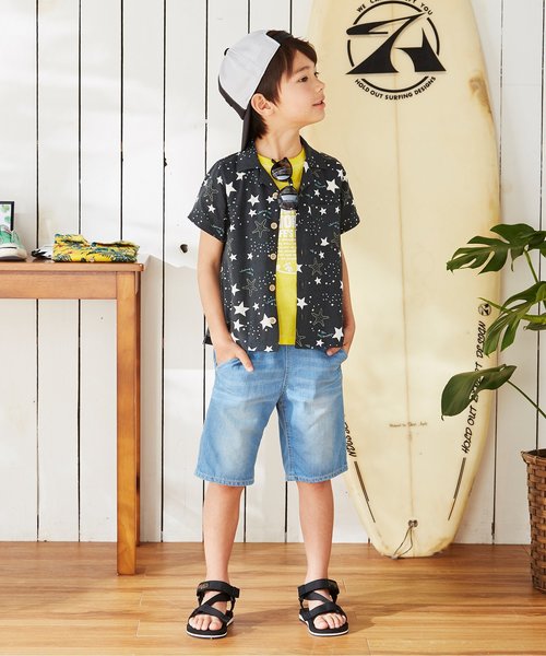 BREEZE（ブリーズ）の「/ロゴ加工Tシャツ（Tシャツ/カットソー・キッズ・ターコイズブルー/イエロー/チャコール・90/100/110/120/80/130/140）」の6枚目の写真