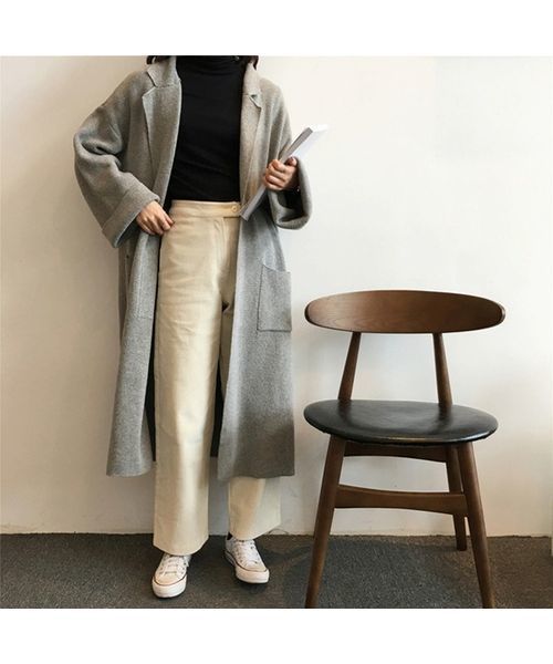 c.u.l(シーユーエル)の「【c.u.l】【2019AW】オーバーサイズ コーディガン chw591(カーディガン/ボレロ・レディース・ホワイト/ブラック/ベージュ/グレー・FREE)」の20枚目の写真