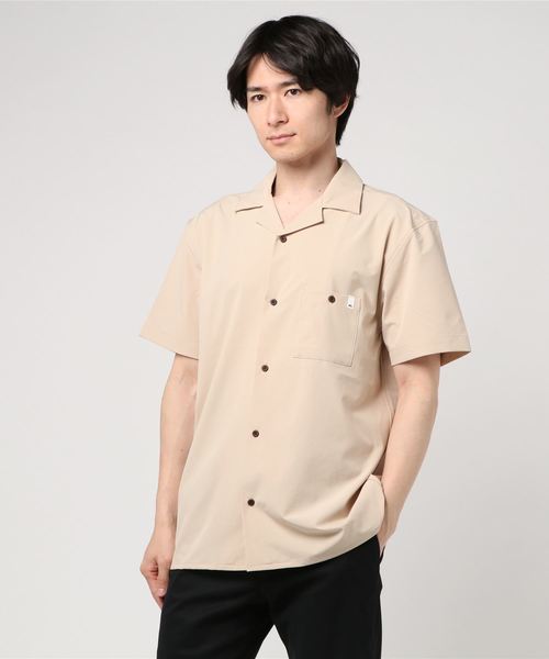 Quiksilver(クイックシルバー)の「半袖シャツ QUIKSILVER TECH QSH192071(シャツ/ブラウス・メンズ・ベージュ/カーキ・XL/L/M)」の2枚目の写真