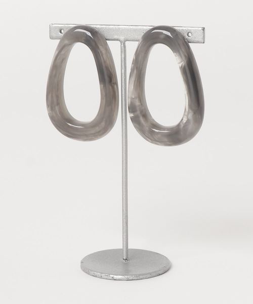 sfy（スフィ）の「アクリルフープピアス/Acryl hoop（ピアス（両耳用）・レディース・ブラック/ブラウン/イエロー/クリア・FREE）」の5枚目の写真