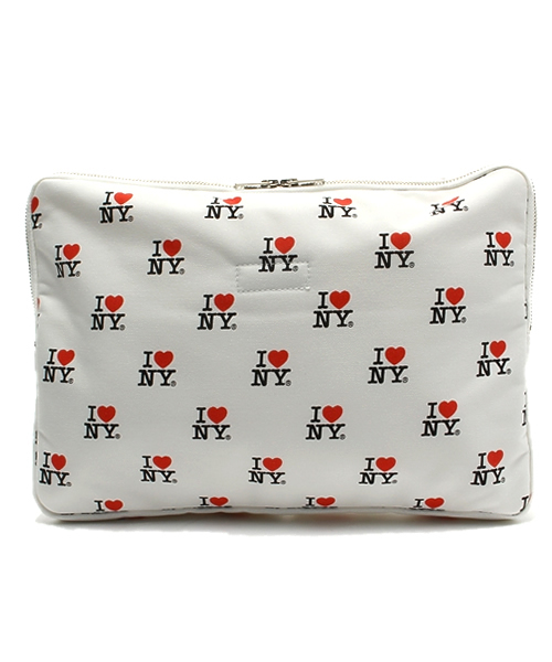 BEAMS（ビームス）の「PORTER×BEAMS / 別注 “I LOVE NY” ドキュメントケース（クラッチバッグ・メンズ・ホワイト・ONE SIZE）」の4枚目の写真