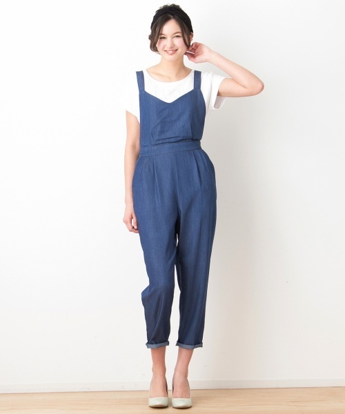 VIS（ビス）の「コンビネゾン（つなぎ/オールインワン・レディース・ブラック/ネイビー/ブルー・MEDIUM）」の3枚目の写真