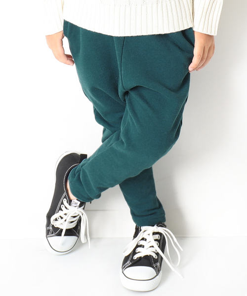 devirock(デビロック)の「スウェットサルエルパンツ(その他パンツ・キッズ・ブラック/杢グレー/ネイビー/ブルー系その他/グリーン系その他/カーキ/パープル系その他/パープル/スモークピンク/モカ/キャメル・80cm/90cm/95cm/100cm/110cm/120cm/130cm/140cm/150cm/160cm)」の5枚目の写真