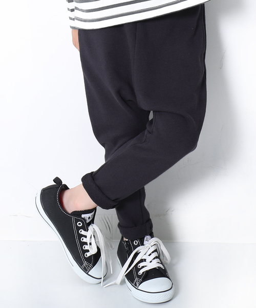 devirock(デビロック)の「スウェットサルエルパンツ(その他パンツ・キッズ・ブラック/杢グレー/ネイビー/ブルー系その他/グリーン系その他/カーキ/パープル系その他/パープル/スモークピンク/モカ/キャメル・80cm/90cm/95cm/100cm/110cm/120cm/130cm/140cm/150cm/160cm)」の9枚目の写真