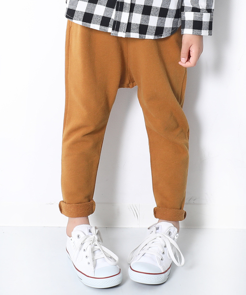 devirock(デビロック)の「スウェットサルエルパンツ(その他パンツ・キッズ・ブラック/杢グレー/ネイビー/ブルー系その他/グリーン系その他/カーキ/パープル系その他/パープル/スモークピンク/モカ/キャメル・80cm/90cm/95cm/100cm/110cm/120cm/130cm/140cm/150cm/160cm)」の10枚目の写真