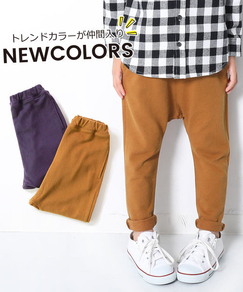 devirock(デビロック)の「スウェットサルエルパンツ(その他パンツ・キッズ・ブラック/杢グレー/ネイビー/ブルー系その他/グリーン系その他/カーキ/パープル系その他/パープル/スモークピンク/モカ/キャメル・80cm/90cm/95cm/100cm/110cm/120cm/130cm/140cm/150cm/160cm)」の13枚目の写真