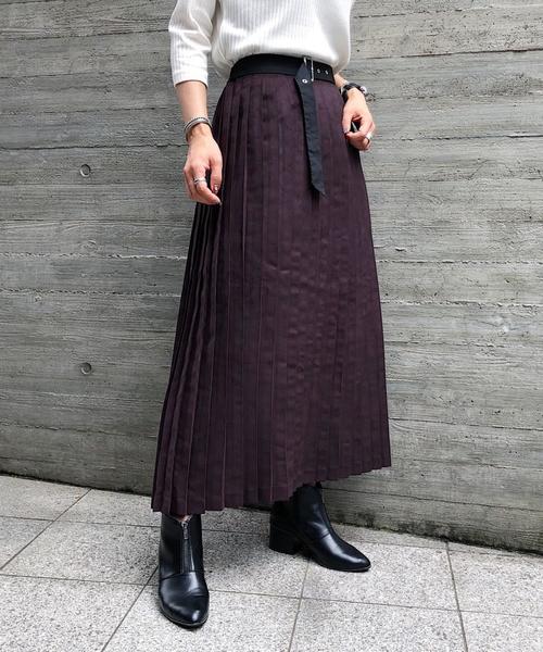 PAGEBOY（ページボーイ）の「フェイクスエードプリーツスカート（スカート・レディース・チャコールグレー/ダークブラウン/アイボリー・FREE）」の15枚目の写真