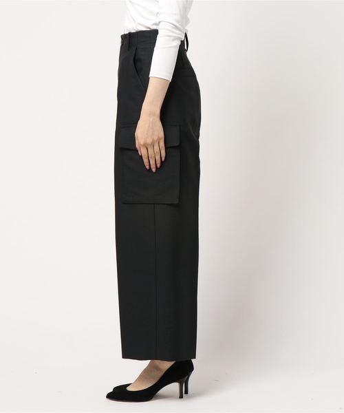 JOURNAL STANDARD（ジャーナルスタンダード）の「【NEU】タスランWツイル HWカーゴパンツ（カーゴパンツ・レディース・ブラック/ベージュ・38/36）」の11枚目の写真