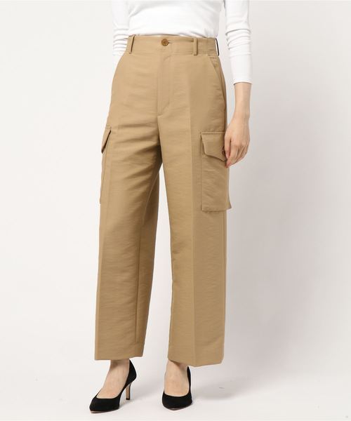 JOURNAL STANDARD（ジャーナルスタンダード）の「【NEU】タスランWツイル HWカーゴパンツ（カーゴパンツ・レディース・ブラック/ベージュ・38/36）」の14枚目の写真