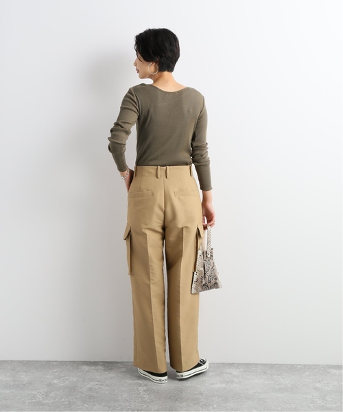 JOURNAL STANDARD（ジャーナルスタンダード）の「【NEU】タスランWツイル HWカーゴパンツ（カーゴパンツ・レディース・ブラック/ベージュ・38/36）」の18枚目の写真