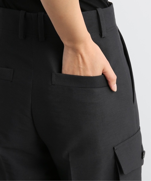 JOURNAL STANDARD（ジャーナルスタンダード）の「【NEU】タスランWツイル HWカーゴパンツ（カーゴパンツ・レディース・ブラック/ベージュ・38/36）」の3枚目の写真