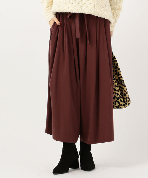SHIPS Days(シップスデイズ)の「SHIPS Days STANDARD:スカーチョ 19FW(その他パンツ・レディース・ブラック/ベージュ/ブラウン・ONE SIZE)」の3枚目の写真