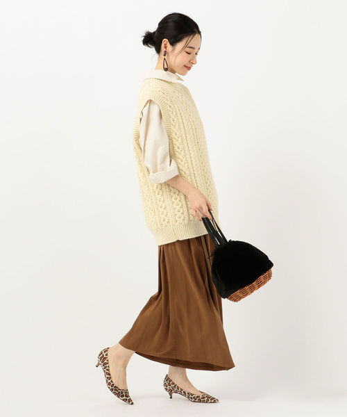 SHIPS Days(シップスデイズ)の「SHIPS Days STANDARD:スカーチョ 19FW(その他パンツ・レディース・ブラック/ベージュ/ブラウン・ONE SIZE)」の15枚目の写真