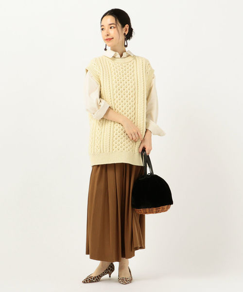 SHIPS Days(シップスデイズ)の「SHIPS Days STANDARD:スカーチョ 19FW(その他パンツ・レディース・ブラック/ベージュ/ブラウン・ONE SIZE)」の14枚目の写真