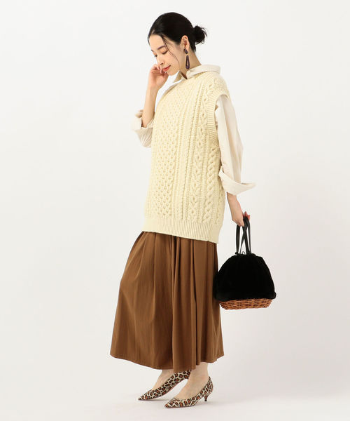 SHIPS Days(シップスデイズ)の「SHIPS Days STANDARD:スカーチョ 19FW(その他パンツ・レディース・ブラック/ベージュ/ブラウン・ONE SIZE)」の13枚目の写真