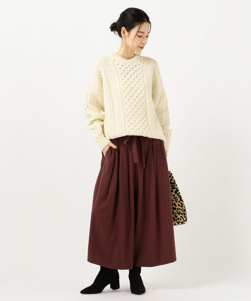 SHIPS Days(シップスデイズ)の「SHIPS Days STANDARD:スカーチョ 19FW(その他パンツ・レディース・ブラック/ベージュ/ブラウン・ONE SIZE)」の17枚目の写真