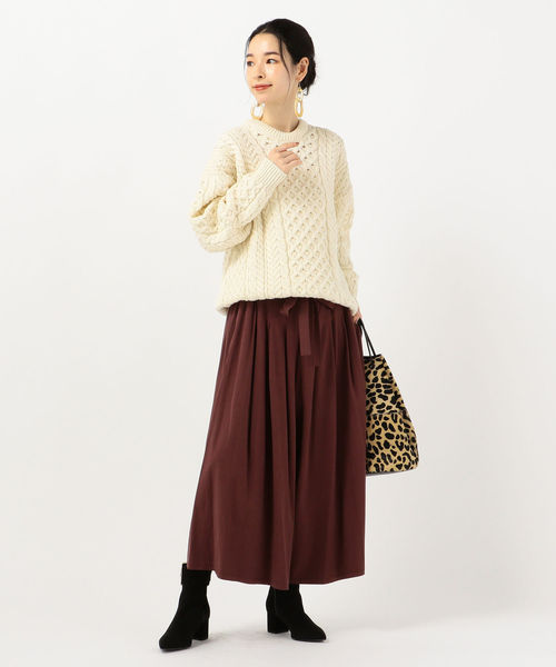 SHIPS Days(シップスデイズ)の「SHIPS Days STANDARD:スカーチョ 19FW(その他パンツ・レディース・ブラック/ベージュ/ブラウン・ONE SIZE)」の16枚目の写真
