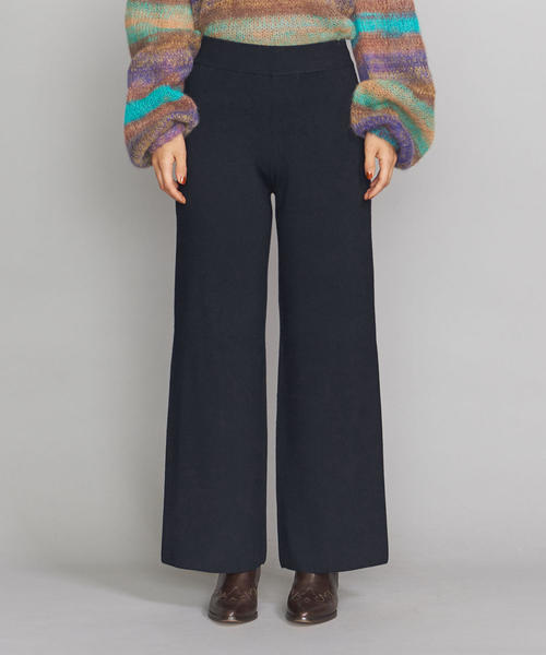 BEAUTY&YOUTH UNITED ARROWS(ビューティーアンドユースユナイテッドアローズ)の「BY 14ゲージ ウールレーヨンフルニードルニットパンツ(その他パンツ・レディース・ネイビー/ナチュラル・FREE)」の17枚目の写真