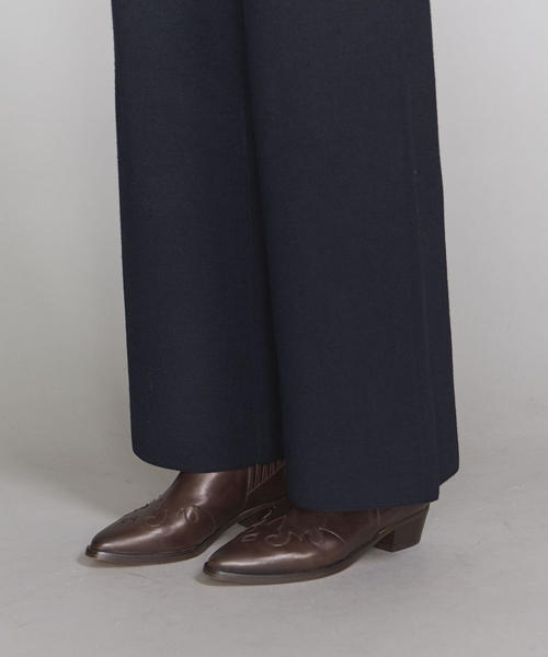 BEAUTY&YOUTH UNITED ARROWS(ビューティーアンドユースユナイテッドアローズ)の「BY 14ゲージ ウールレーヨンフルニードルニットパンツ(その他パンツ・レディース・ネイビー/ナチュラル・FREE)」の12枚目の写真