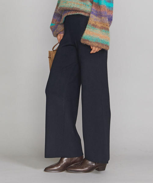 BEAUTY&YOUTH UNITED ARROWS(ビューティーアンドユースユナイテッドアローズ)の「BY 14ゲージ ウールレーヨンフルニードルニットパンツ(その他パンツ・レディース・ネイビー/ナチュラル・FREE)」の10枚目の写真