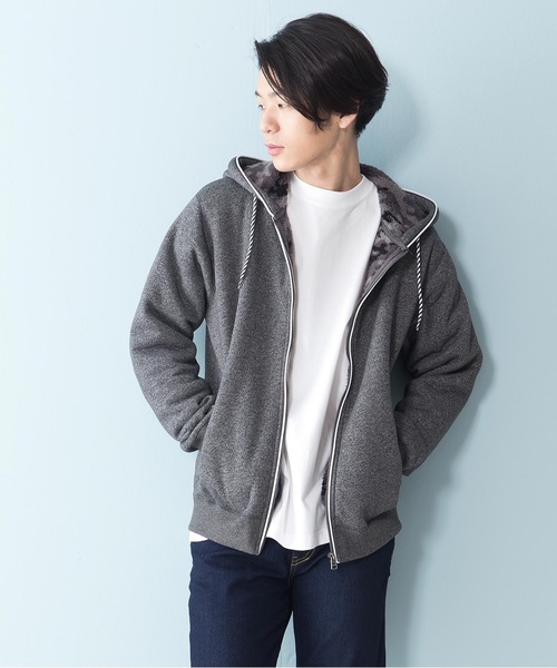 Blue Standard (ブルースタンダード)の「【BLUE STANDARD】裏ボアZIPパーカー モコモコ(パーカー・メンズ・ブラック/エメラルド/レッド系その他/ワイン/グリーン系その他/ブルー系その他/その他1/その他3/ブラック系その他/杢グレー/グレー系その他/その他2/ネイビー・MEDIUM/SMALL/X-LARGE/LARGE)」の13枚目の写真