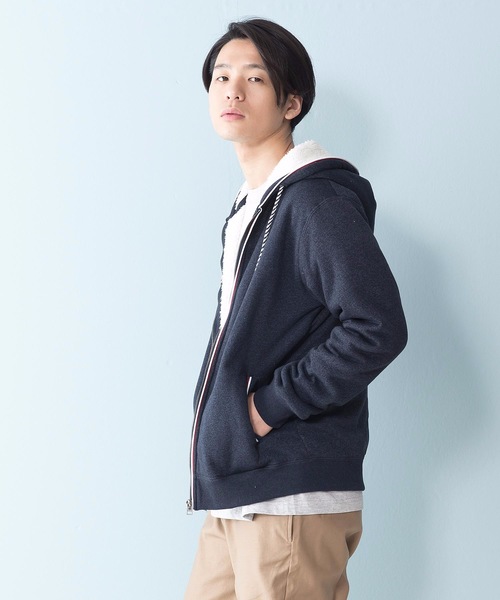 Blue Standard (ブルースタンダード)の「【BLUE STANDARD】裏ボアZIPパーカー モコモコ(パーカー・メンズ・ブラック/エメラルド/レッド系その他/ワイン/グリーン系その他/ブルー系その他/その他1/その他3/ブラック系その他/杢グレー/グレー系その他/その他2/ネイビー・MEDIUM/SMALL/X-LARGE/LARGE)」の21枚目の写真
