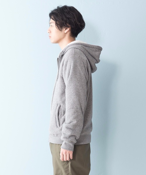 Blue Standard (ブルースタンダード)の「【BLUE STANDARD】裏ボアZIPパーカー モコモコ(パーカー・メンズ・ブラック/エメラルド/レッド系その他/ワイン/グリーン系その他/ブルー系その他/その他1/その他3/ブラック系その他/杢グレー/グレー系その他/その他2/ネイビー・MEDIUM/SMALL/X-LARGE/LARGE)」の20枚目の写真