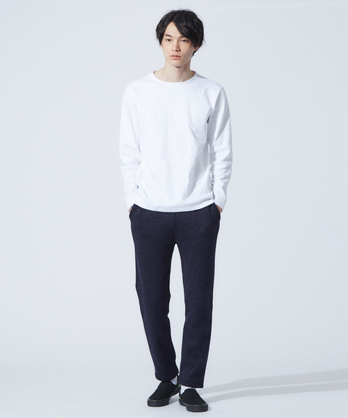 ABAHOUSE GRAY(アバハウスグレイ)の「【展開店舗限定】ott-tricot クルーネックロングTシャツ(Tシャツ/カットソー・メンズ・ホワイト/ブラック/その他・46/48)」の8枚目の写真