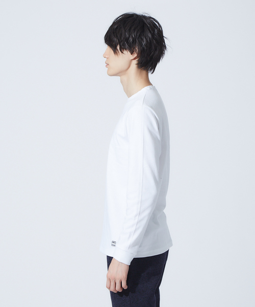 ABAHOUSE GRAY(アバハウスグレイ)の「【展開店舗限定】ott-tricot クルーネックロングTシャツ(Tシャツ/カットソー・メンズ・ホワイト/ブラック/その他・46/48)」の4枚目の写真