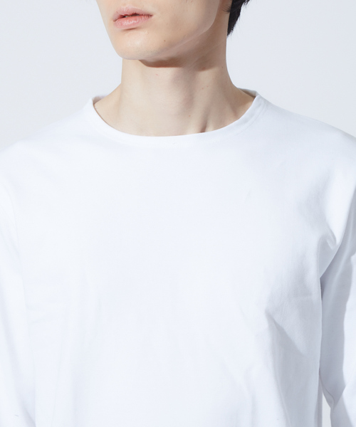 ABAHOUSE GRAY(アバハウスグレイ)の「【展開店舗限定】ott-tricot クルーネックロングTシャツ(Tシャツ/カットソー・メンズ・ホワイト/ブラック/その他・46/48)」の12枚目の写真