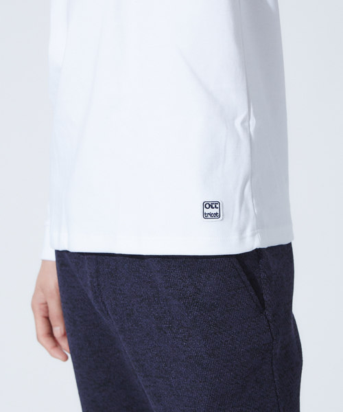 ABAHOUSE GRAY(アバハウスグレイ)の「【展開店舗限定】ott-tricot クルーネックロングTシャツ(Tシャツ/カットソー・メンズ・ホワイト/ブラック/その他・46/48)」の16枚目の写真