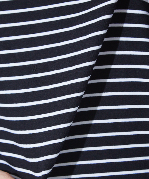 ABAHOUSE GRAY(アバハウスグレイ)の「【展開店舗限定】ott-tricot クルーネックロングTシャツ(Tシャツ/カットソー・メンズ・ホワイト/ブラック/その他・46/48)」の7枚目の写真